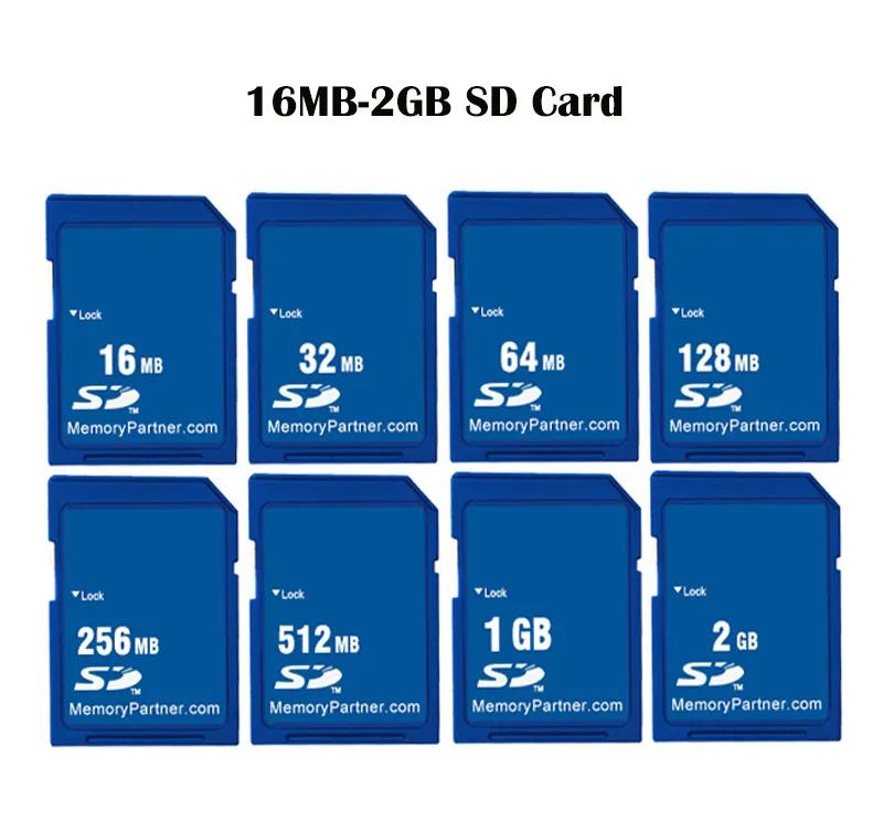 SD ī ޸ ī, SDXC SD   ÷ ī,  , 16MB, 32MB, 64MB, 128MB, 256MB, 512 MB, 1GB, 2GB